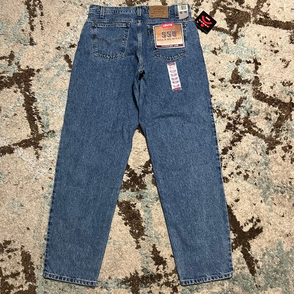 NWT Vintage Levis 550 Orange Tab Jeans Relaxed Tapered Leg Size 32x31 1994